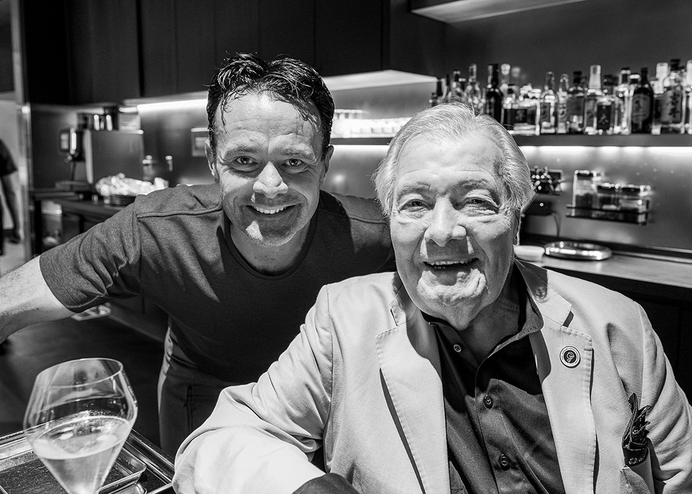 Chef Douglas Keane with Jacques Pépin